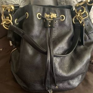 Coach Leather Drawstring Bag- Large!